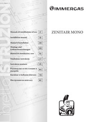 Immergas ZENITAIR MONO Montage- Und Gebrauchsanweisungen