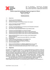 Blücher Elektronik BOOSTPWRM V2 Bedienungsanleitung