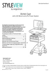Ergotron StyleView SV44 Cart Benutzerhandbuch