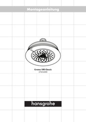 HANSGROHE Croma 100 Classic 27436 serie Montageanleitung
