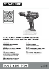 Parkside PABS 20-Li D5 Originalbetriebsanleitung