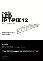 EuroLite LED IP T-PIX 12 HCL Bedienungsanleitung