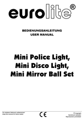 EuroLite Mini Police Light Bedienungsanleitung
