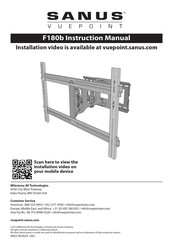 Sanus F180b Bedienungsanleitung