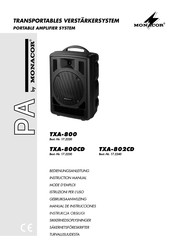 Monacor TXA-802CD Bedienungsanleitung