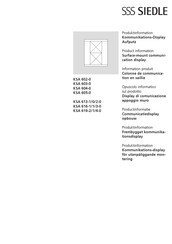 SSS Siedle KSA 619-2/1/4-0 Produktinformation