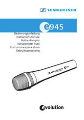 Sennheiser e945 Bedienungsanleitung