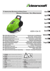 CleanCraft HDR-H 54-15 Bedienungs- Und Wartungsanleitung