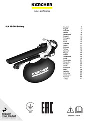 Kärcher BLV 36-240 Battery Bedienungsanleitung