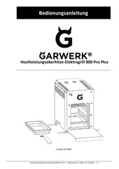 GARWERK 800 Pro Plus Bedienungsanleitung
