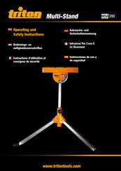 Triton MSA 200 Gebrauchs- Und Sicherheitsanweisung