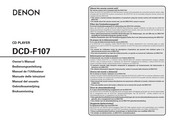 Denon DCD-F107 Bedienungsanleitung