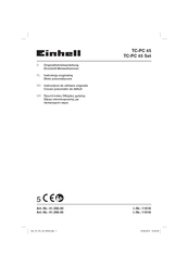 EINHELL TC-PC 45 Set Originalbetriebsanleitung