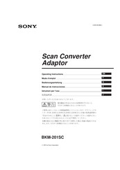 Sony BKM-201SC Bedienungsanleitung