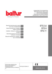 baltur BTG 3,6 Installations-, Gebrauchs- Und Wartungshandbuch
