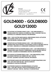 V2 GOLD800D Bedienungsanleitung