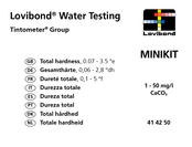 Lovibond Tintometer MINIKIT Bedienungsanleitung