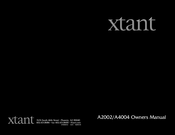 Xtant A2002 Bedienungsanleitung