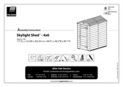 Palram Skylight Shed - 4x6 - Pent Montageanleitung