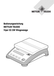 Mettler Toledo Viper EX SW Bedienungsanleitung