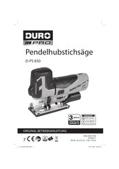 Duro Pro D-PS 850 Betriebsanleitung