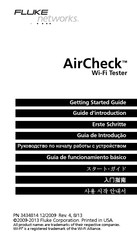 Fluke Networks AirCheck Erste Schritte