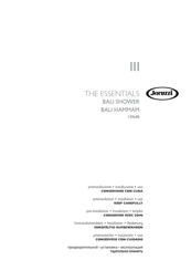 Jacuzzi BALI SHOWER Vorinstallationsblatt - Installation - Bedienung