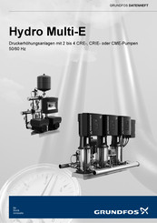 Grundfos Hydro Multi -E Serie Bedienungsanleitung