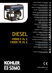 Kohler SDMO 15000 TE XL C Benutzer- Und Wartungshandbuch