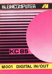 Kleincomputer KC 85 M001 DIGITAL IN/OUT Beschreibung