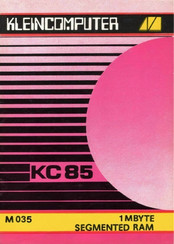 Kleincomputer KC 85 M 035 Beschreibung