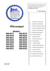Agilent Varian TPS-compact 969-8220 Bedienungshandbuch