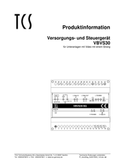 TCS VBVS30-SG Produktinformation