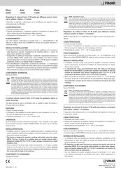 Vimar Arké Installationsanleitung