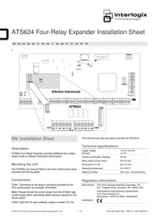 Interlogix ATS624 Installationshinweise
