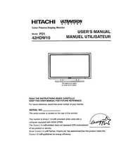 Hitachi PD1 Handbuch