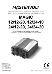 Mastervolt MAGIC 12/12-20 Betriebsanleitung