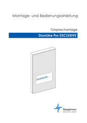 Telegärtner DoorLine Pro EXCLUSIVE Montage- Und Bedienungsanleitung