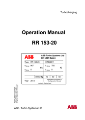 ABB RR 153-20 HT842011 Bedienungsanleitung