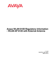 Avaya WLAN 8100 series Bedienungsanleitung