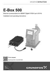 Grundfos E-Box 500 Installations- Und Bedienungsanleitung