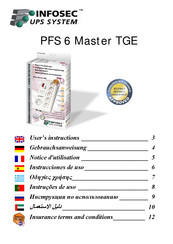 INFOSEC UPS SYSTEM PFS 6 Master TGE Gebrauchsanweisung