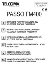 Telcoma PASSO FM400 Installationsanweisungen