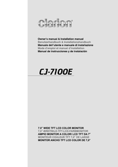 Clarion CJ-7100E Benutzerhandbuch & Installationshandbuch