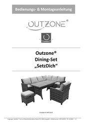 Outzone SetzDich Bedienungs-/Montageanleitung