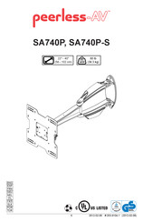 peerless-AV SA740P Bedienungsanleitung