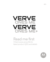 Motorola VERVE ONES ME+ Erste Schritte