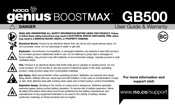 NOCO Genius BOOSTMAX GB500 Benutzerhinweise Und Garantie