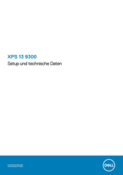 Dell XPS 13 9300 Einrichtung Und Technische Daten