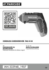 Parkside PAS 4 C4 Originalbetriebsanleitung